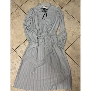 Vintage Sears the Fashion place 70's striped dress‎ m/l